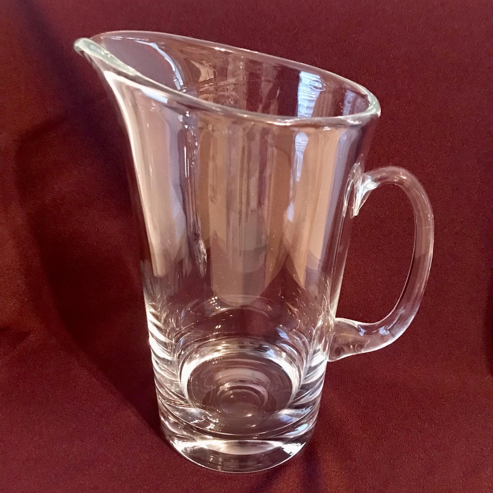Williams Sonoma Tall Glass Pitcher